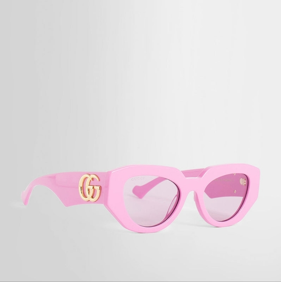 NEW GUCCI PINK OVAL WOMEN GG1421S 004 SUNGLASSES GUCCI - Picture 2 of 6